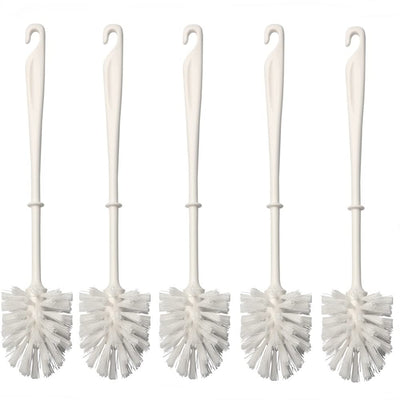 Toilettenbürste Klobürste Ersatzbürste WC Bürste für Toiletten Klosett Weiß für Garnitur Standard 36 x 8 cm (5 Stück)