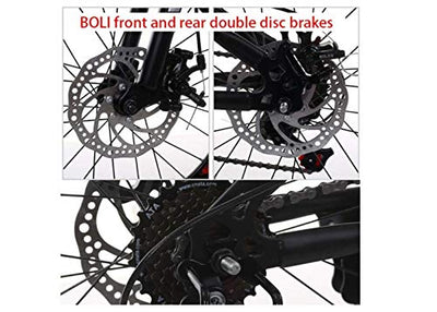 Wmmner Fjw Mountainbike, Unisex, 7 Gänge, Mountainbike, 20 Zoll, 22 Zoll, 24 Zoll, Stahl mit hohem Kohlenstoffgehalt, Schüler für Kinder, umgeschaltet/14 Zoll