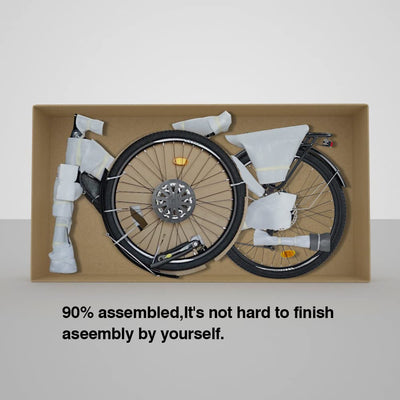 nakxus 27M202 E-Bike Elektrofahrrad 27.5" E-Fahrrad Mittelmotor Max. Reichweite bis zu 150km, Geländegängiges Mountainbike mit Shimano 9 Gängen, City E-Bike Herren Damen