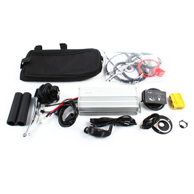 SOLOCJNL E-Bike Hinterrad Umrüstsatz, 48V 1000W Brushless Gearless Motor Kit mit LED Display, Daumenhebel für 20-Zoll Fahrrad