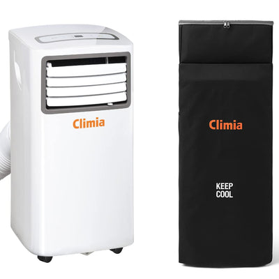 Climia CMK 2600 mobiles Klimagerät mit ökologischem Kühlmittel, 3-in-1 Klimaanlage – Aircondition, Ventilator und Luftentfeuchter
