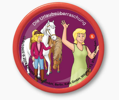 Kekz Starterset Premium: Kekzhörer Rot, exkl. bei Amazon mit Bibi & Tina- Die Urlaubsüberraschung Audiochip + stilvoller Strandtasche (für Strandurlaub, Frei- und Hallenbad), Kopfhörer für Kinder