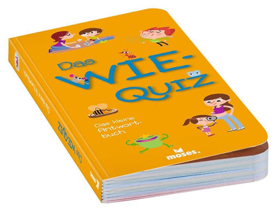 moses. Das Wie-Quiz, Kinder Wissensquiz mit 100 spannenden Wie-Fragen, Kinderquiz rund um Allgemeinwissen, Ratespiel für neugierige Kids ab 6 Jahren, Yellow