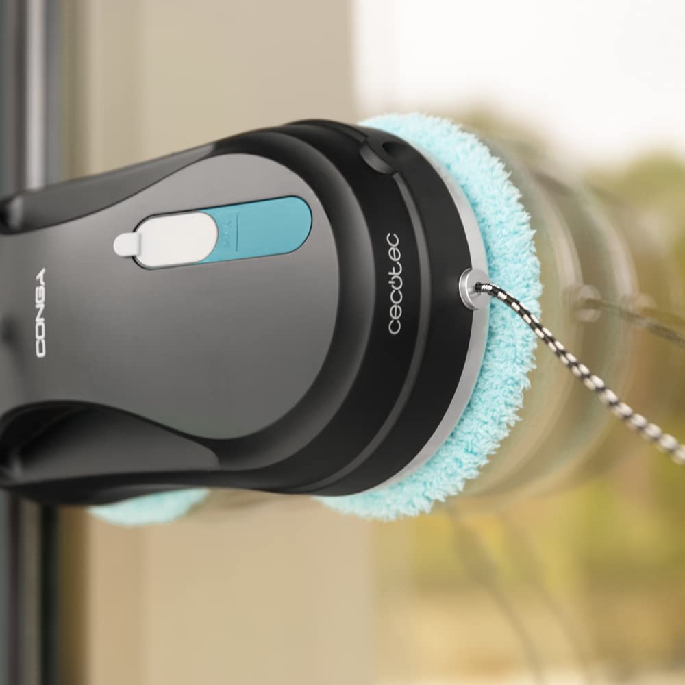 Cecotec Fensterputzroboter Windroid 890 SprayWater Smart Connected. 90 W, 3-in-1: Sprüht, Reinigt und Trocknet, App, Fernbedienung, Automatisches Sprühen, 4 Prog, Steuerung von Funktionen, Bewegungen