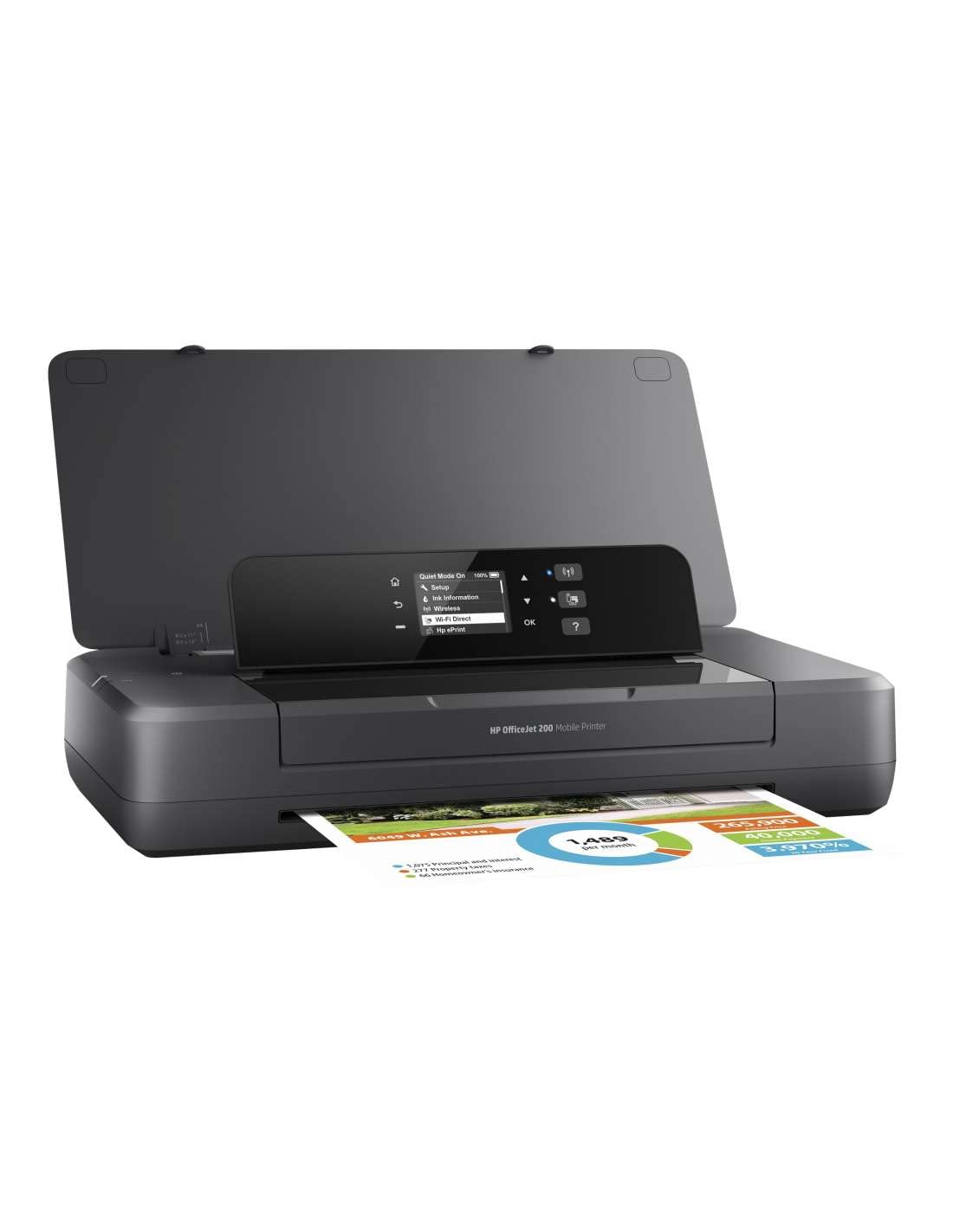 HP OfficeJet 200 Mobiler Tintenstrahldrucker (A4, Drucker, WLAN, HP ePrint, Airprint, USB, 4800 x 1200 dpi) schwarz