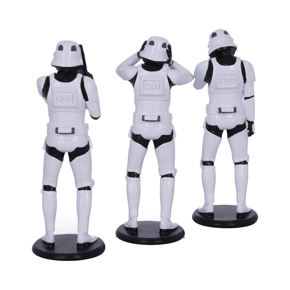 Nemesis Now Original Stormtrooper im Stil der „3 Weisen“, Sciencefiction-Figuren, Weiß, 14cm