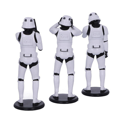 Nemesis Now Original Stormtrooper im Stil der „3 Weisen“, Sciencefiction-Figuren, Weiß, 14cm