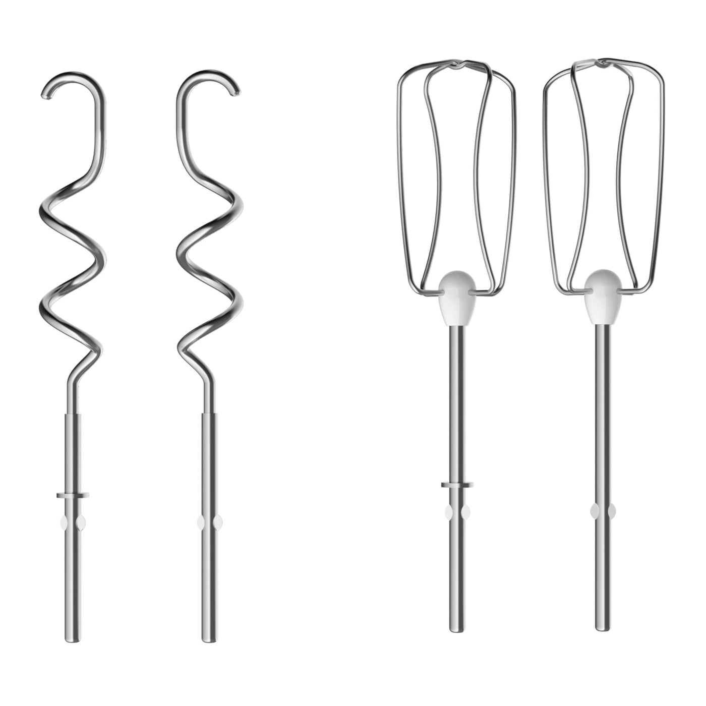Tefal HT650E Power Mix Silence Handmixer | 600 Watt | variabler Geschwindigkeitsregler | Turbo- und Auswurf-Funktion | extrem leiser Motor | inkl. 2 Rührbesen und 2 Knethaken | Grau