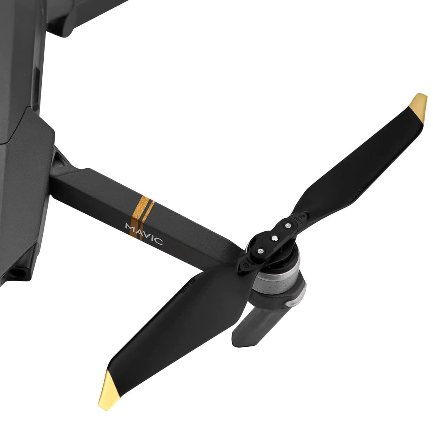 4 Paar Mavic Pro/Mavic Pro Platinum Propeller Ersatzpropellerblätter Geräuscharmes Quick-Release 8331F Flügel für DJI Mavic Pro/Mavic Pro Platinum Drohnen Zubehör Gold Spitzen