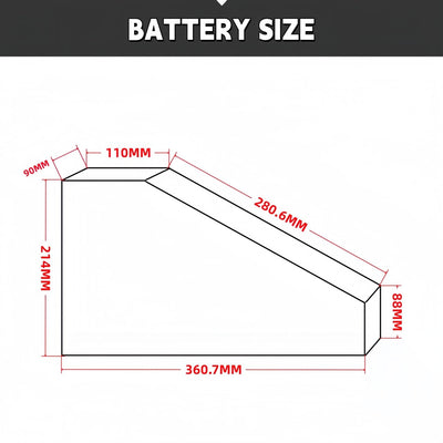 ebsenopower E-Bike Umbausatz, 72V 3000W, 24-29 Zoll/700C MTX39 Hinterrad mit 72V 26Ah Dreiecksakku (26 Zoll Hinten)