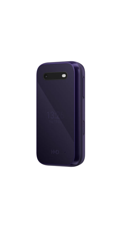 HMD 2660 Flip Klapphandy (2,8" Hauptdisplay, 1,77" Zweitdisplay, 4G + 4G, Bluetooth, 128 MB, 1450mAh Akku, FM Radio, MP3 Player, 0,3 MP Kamera) Purple