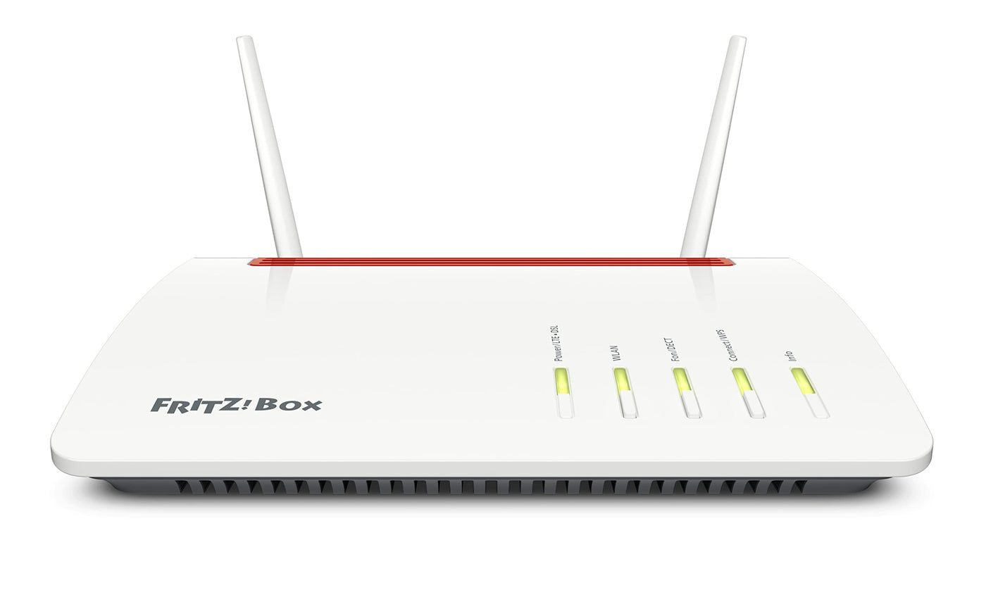 AVM FRITZ!Box 6890 (LTE- oder DSL-Modem, bis 300 MBit/s, WLAN AC+N bis 1.733 (5 GHz) und 800 (2,4 GHz) MBit/s, 4 x Gigabit-LAN), geeignet für Deutschland