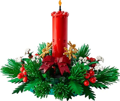 LEGO Weihnachtsgesteck - Spielzeug für Jungen und Mädchen - Modellbau mit roten Beeren, goldenen Sternen und grünem Laub- Geschenk für Kinder & Teenager ab 12 Jahren- 40743