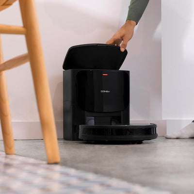 Cecotec Staubsaugerroboter mit Selbstentleerungsbasis Conga 2499 Ultra Home Advanced, Gyroskop-Technologie, 2100Pa, App, Multifunktionsbürste, 2 Seitenbürsten, Mop, automatische Beutelerkennung 3L