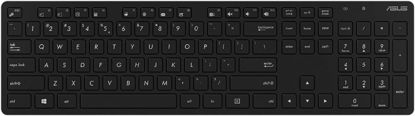 Asus W5000 Wireless Tastatur und Maus deutsches Layout schwarz