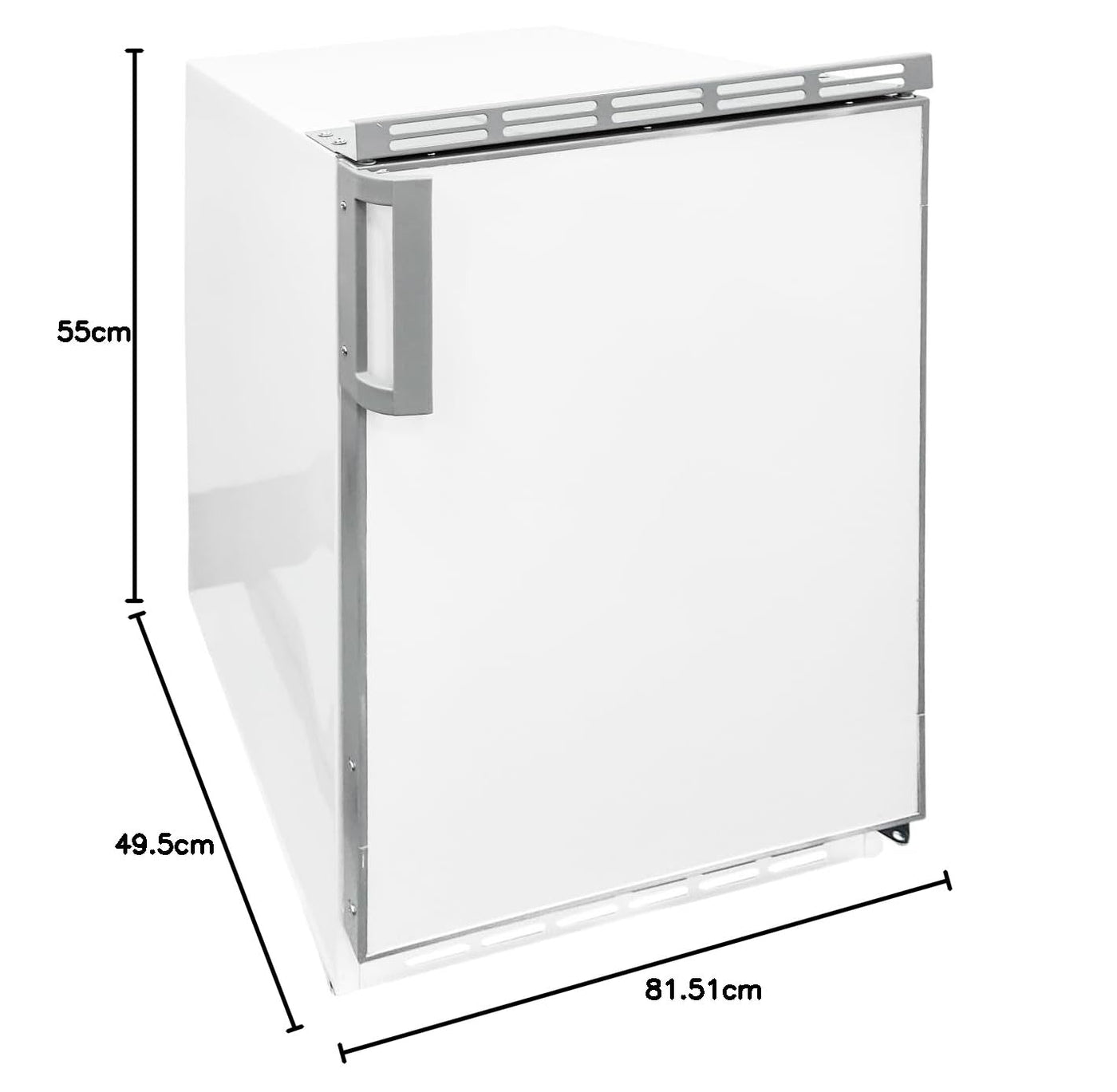 respekta Kühlschrank 3* Gefrierfach Unterbau Dekorfähig 82 Liter UKS 110-11