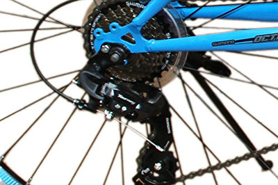 24 Zoll Mountainbike Fahrrad MIT VOLLFEDERUNG & Beleuchtung 21-Gang Shimano OXT Black