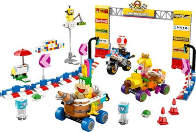 LEGO Super Mario: Mario Kart – Baby Peach & Grand Prix-Set, Nintendo Figuren – Toad, Lakitu, Baby Peach und Lemmy, Geschenk für Jungen, Mädchen und Gamer ab 8 Jahren, Abenteuer Spielzeug 72036
