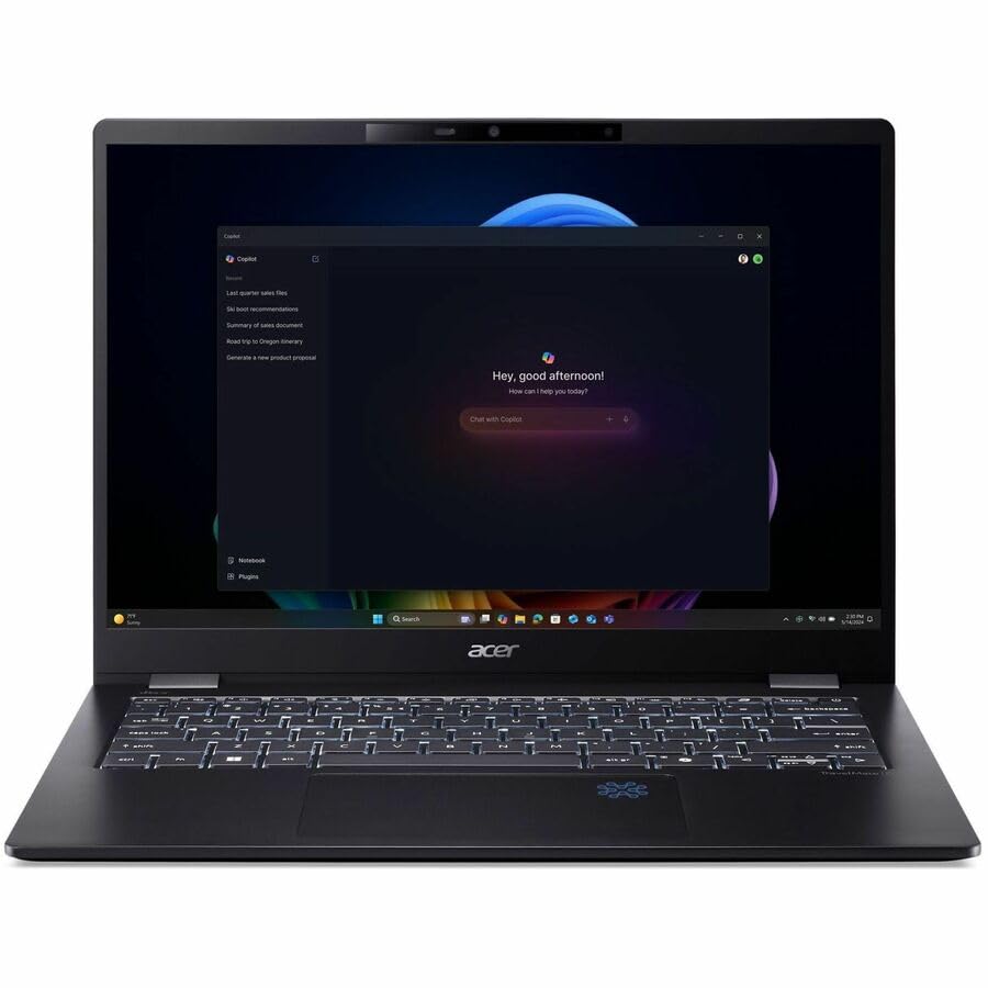 Acer TravelMate P6 14 AI, TMP614-54-TCO, Notebook, 14", Intel Core Ultra 7, 32GB RAM, 1TB SSD, Intel Arc 140V