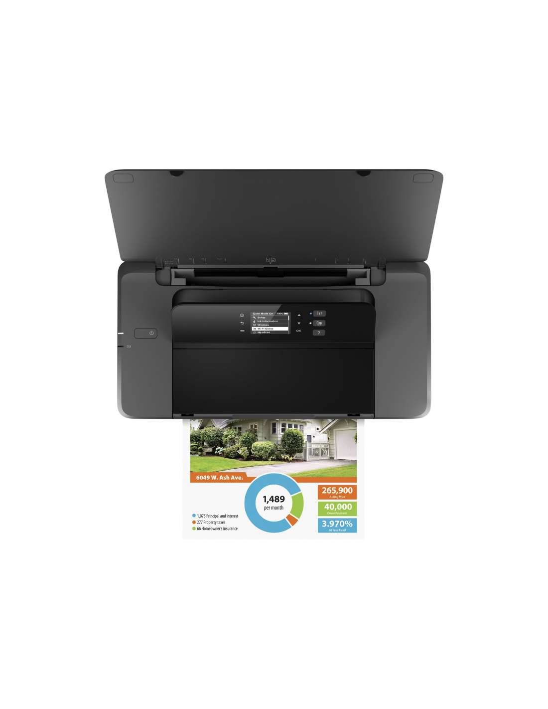 HP OfficeJet 200 Mobiler Tintenstrahldrucker (A4, Drucker, WLAN, HP ePrint, Airprint, USB, 4800 x 1200 dpi) schwarz