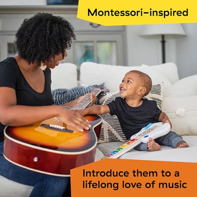 Baby Einstein, Hape, Strum Along Songs Magic Touch Holzspielzeug, Musikspielzeug Gitarre aus Holz, Elektronische Musikinstrumente, Aktivität und Sensorisches Spielzeug für Kinder, ab 6 Monaten