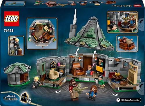 LEGO Harry Potter Hagrids Hütte: EIN unerwarteter Besuch Set mit 5 Mini-Figuren und 2 Tierfiguren, Geschenk für 8-jährige Mädchen, Jungs und Kinder, magisches Abenteuer-Spielzeug, Fantasy Set 76428