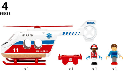 BRIO 36022 Rettungshubschrauber - Empfohlen für Kinder ab 3 Jahren
