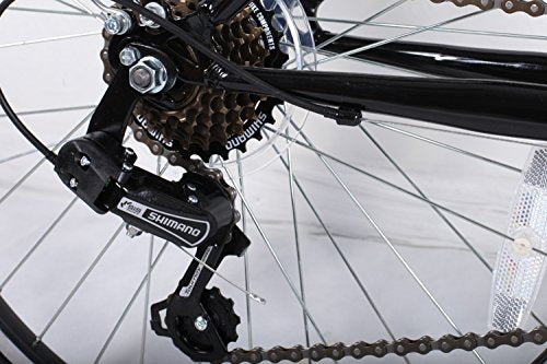 24 Zoll Jungen Fahrrad 21-Gang MIT Beleuchtung Farbe SCHWARZ TMX