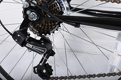 24 Zoll Jungen Fahrrad 21-Gang MIT Beleuchtung Farbe SCHWARZ TMX