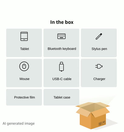 DOOGEE Tab A9 Pro Android 15 Tablet 10 Zoll 20GB RAM + 128GB ROM(2TB TF) Unisoc T310 6580mAh 8MP + 5MP Tablet mit Tastatur, Stift, Maus, Hülle, Schutzfolie/Face ID/ 5G WiFi/ 3,5mm Kopfhörerbuchse