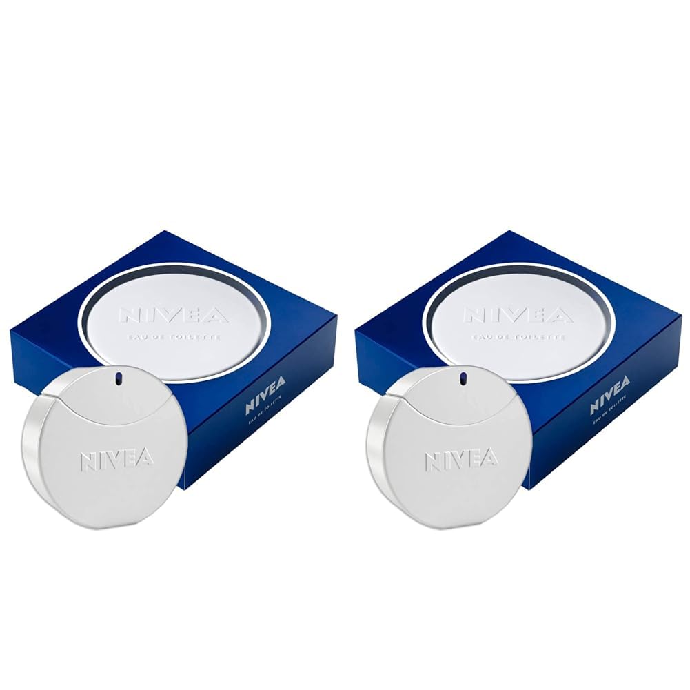 NIVEA Creme Eau de Toilette, NIVEA Parfum mit dem ikonischen Duft der NIVEA Creme, frischer und sanfter unisex NIVEA Duft im ikonischen Parfüm-Flakon (30 ml) (Packung mit 2)
