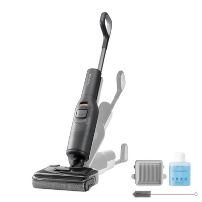 Roborock F25 Nass-Trocken-Staubsauger, kabelloser Staubsauger und Mopp in einem mit 20.000 Pa, 90°C Heißluft-Schnelltrocknen & Heißwasser-Selbstreinigung, kein Verheddern, 180° flach absenkbar