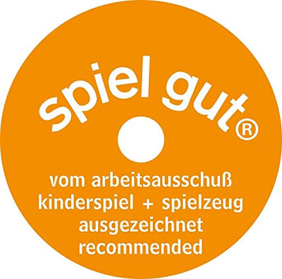 Lena 02017 - Starke Riesen Bagger, Baufahrzeug ca. 80 cm, Giga Trucks Schaufelbagger mit 2 Stahlachsen, großer Spielzeugbagger in gelb und schwarz, Baggerfahrzeug für Kinder ab 3 Jahre