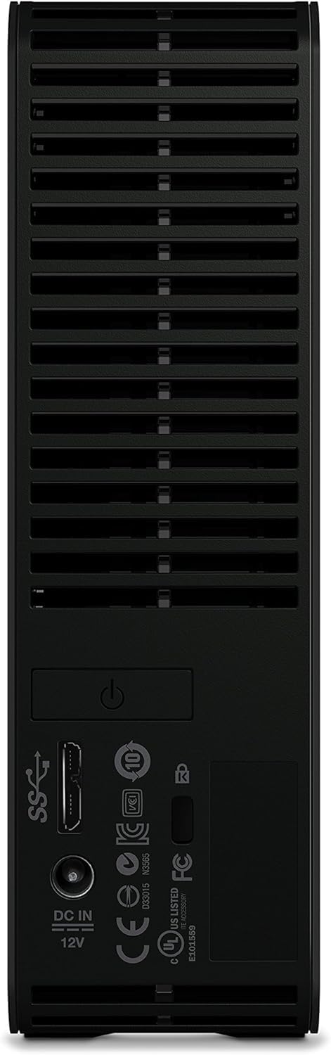 WD Elements Desktop-Speicher 10 TB (Desktop-Speicher USB 3.0-kompatibel, Zusatzspeicher für Fotos, Musik, Videos und alle anderen Dateien, stoßfest), HDD, Schwarz
