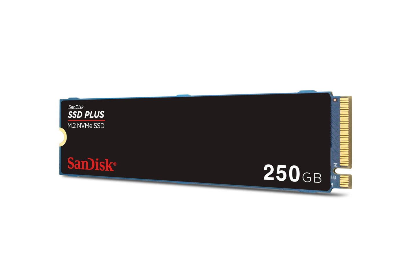 SanDisk SSD PLUS M.2 NVMe SSD 250 GB (M.2 2280, PCIe Gen 3.0, einfache Installation, Western Digital Dashboard, 3 Jahre Garantie)