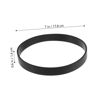 SOLUSTRE 4 Stück Gürtel Vakuumaufsätze Vakuumband Zubehör für kabellose Staubsaugerriemen Ersatzriemen für Gummiriemen ersetzen Gummireinigerband Black