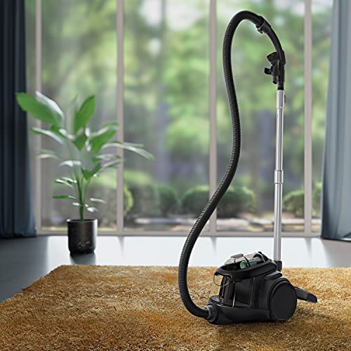 AEG CLEAN 6000 ÖKO AL61C2ÖKO Staubsauger beutellos / ETM Testsieger (SEHR GUT) / 60 % Recyclingmaterial / 550 W / Zusatzdüsen / Softräder / 74 dB(A) / 12m Aktionsradius / 1,6L Staubbehälter / Schwarz