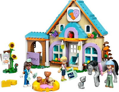 LEGO Friends Tierarztpraxis für Pferde und Haustiere - Pferdespielzeug für Mädchen und Jungen mit 3 Figuren und 5 Tierfiguren - Kreatives Spielset - Geschenk für Kinder ab 7 Jahren 42651