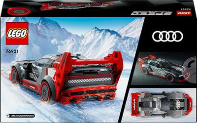 LEGO Speed Champions Audi S1 e-tron Quattro Rennwagen Set mit Auto-Spielzeug zum Bauen, Spielen und Ausstellen, Modellauto für Kinder, Geschenk für 9-jährige Jungs und Mädchen 76921