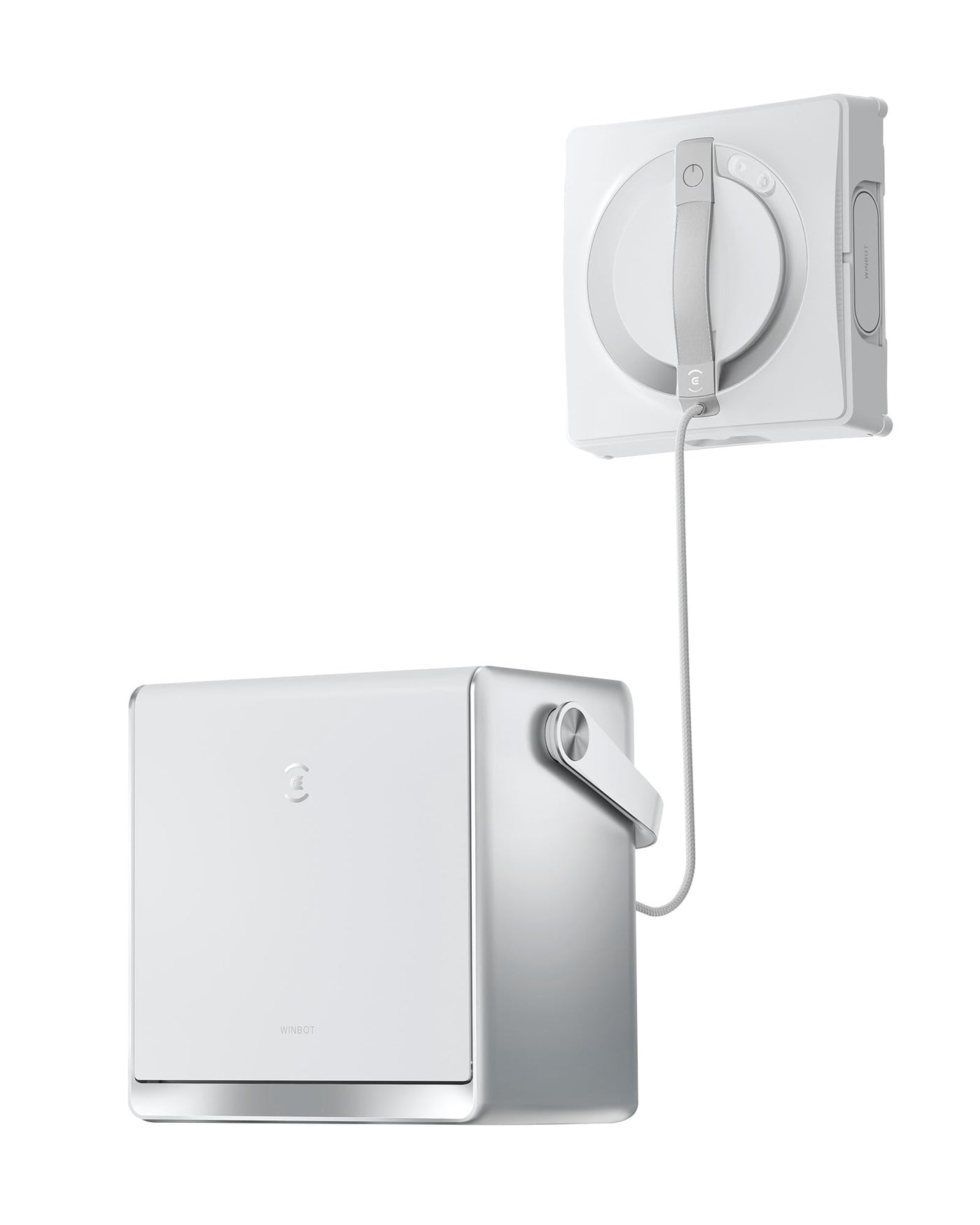 ECOVACS WINBOT W2 Omni Fensterputzroboter mit 6-in-1 Multifunktionsstation, integrierter 4500mAh Akku, Kantenreinigungsmodus, Weitwinkel-Sprühzerstäubungstechnologie, White