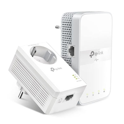 TP-Link WLAN Powerline Adapter Set TL-WPA7617 KIT(Dualband WLAN 1200 Mbit/s, AV1000 Powerline,Wifi Clone, MU-MIMO, 2 Gigabit Ports, Plug&Play, ideal für HD-Streaming, App Kontrolle)weiß