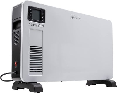 Heidenfeld Elektro Konvektorheizung EK100 | 𝟑 𝐉𝐀𝐇𝐑𝐄 𝐆𝐀𝐑𝐀𝐍𝐓𝐈𝐄 - 2300 Watt - Fernbedienung - Timer - LCD-Display - Heizkörper - Heizgerät - Elektroheizung - Bis 40 m² - Konvektor (EK100)