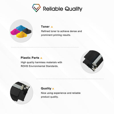 Cool Toner Kompatibel für HP 117A Toner Set als Ersatz für Color Laser MFP 178nwg 179fwg 150nw 179fnw 150a 178nw W2070A W2071A W2072A W2073A Tonerkartusche (Schwarz Cyan Gelb Magenta 4er-Pack)