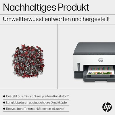 HP Smart Tank 7005 3-in-1 Multifunktionsdrucker, 20€ Cashback, (WLAN; Duplex-Druck) – 3 Jahre Tinte inklusive, 3 Jahre Garantie, großer Tintentank, hohe Reichweite, Drucken in hoher Qualität