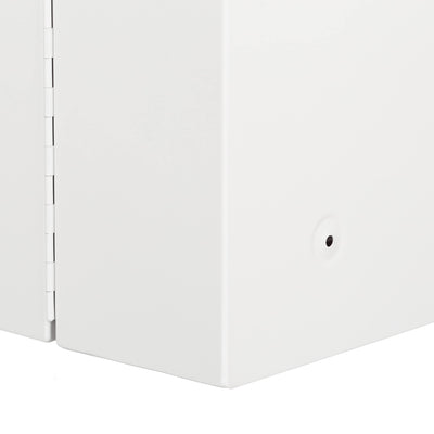 Relaxdays Medizinschrank, abschließbar, 11 Fächer, Stahl, HBT: 53 x 53 x 21,5 cm, Doppeltür, Medikamentenschrank, weiß