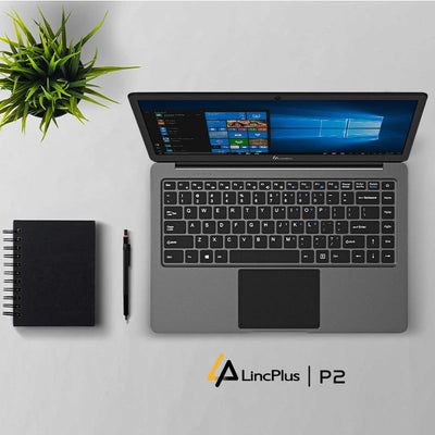 LincPlus P2 Laptop Notebook 14 Zoll 4GB RAM + 64GB Ultrabook Netbook Windows 10 S QWERTZ DE Tastatur