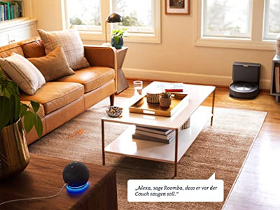iRobot® Roomba® j7+ WLAN-fähiger Saugroboter mit automatischer Absaugstation, Kartierung und Zwei Gummibürsten für alle Böden -Objekterkennung und -vermeidung - Lernt und kartiert