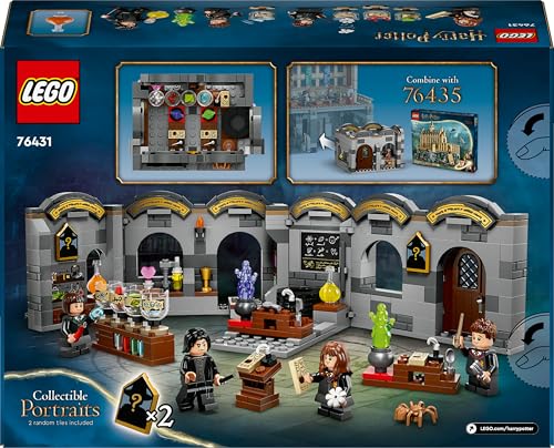 LEGO Harry Potter Schloss Hogwarts: Zaubertrankunterricht, Fantasy-Spielzeug, baubares Klassenzimmer, Geschenkidee für Jungen, Mädchen und alle Fans, mit Hermine Granger und Severus Snape 76431