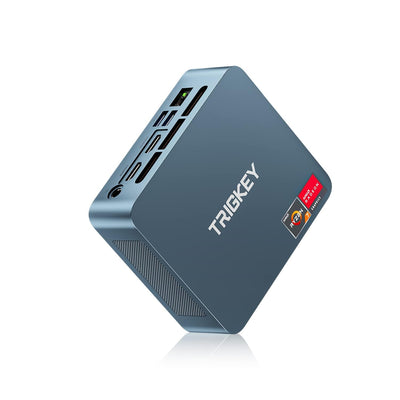 TRIGKEY Mini PC Ryzen 7 AMD R7 5850U 8C/16T 32G DDR4 500G M.2 NVME SSD S5 Mini Computer, HDMI+DP+Type-C，4K@60Hz UHD Graphics, Wi-FI 6, BT 5.2, USB 3.2 * 3，USB 2.0 * 1