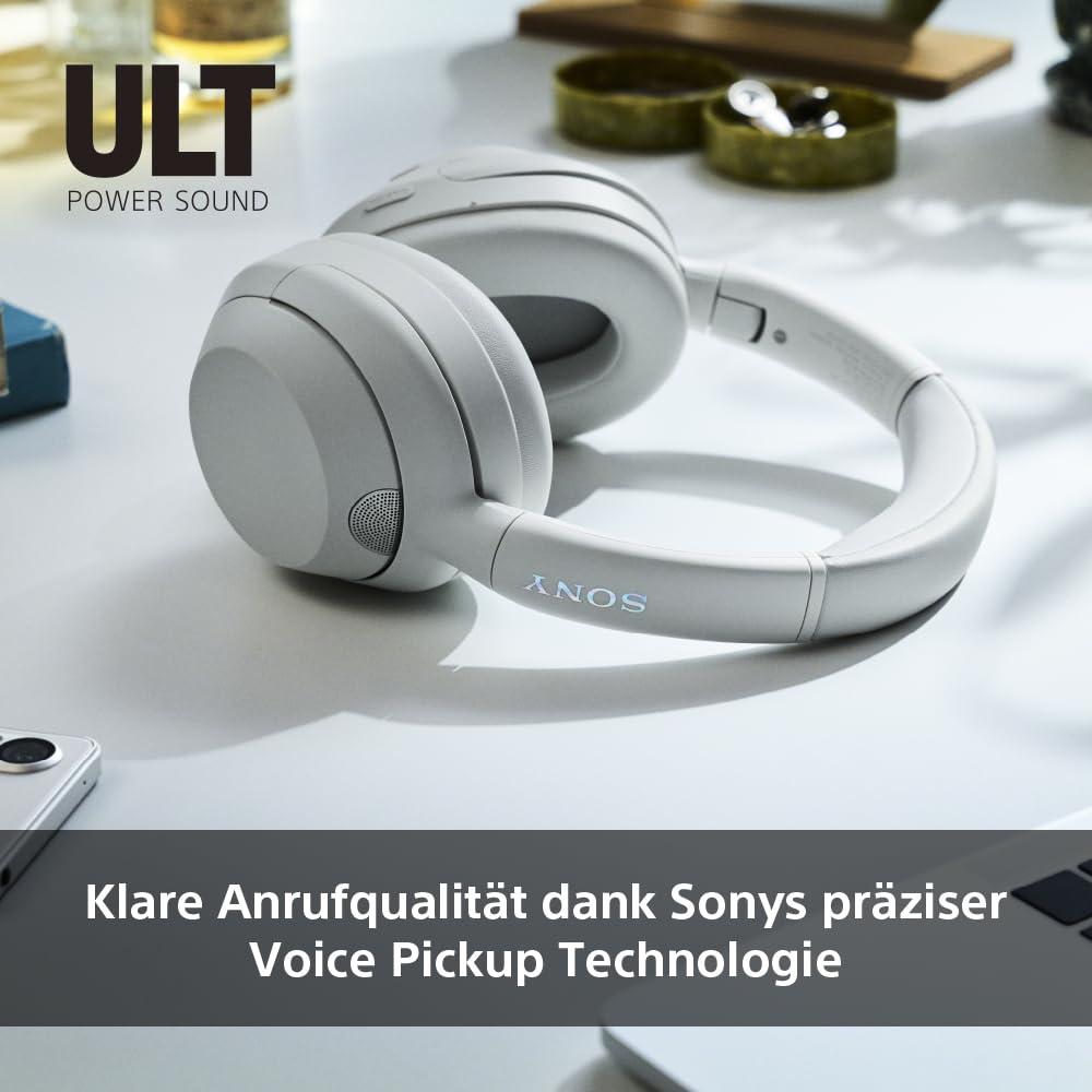 Sony ULT WEAR | Kabellose Bluetooth Kopfhörer mit Noise Cancelling | mit Mikrofon, 30 h Akku, Bass Boost Funktion | Geeignet für Sport, Musikgenuss, Reisen & Arbeit, Schwarz